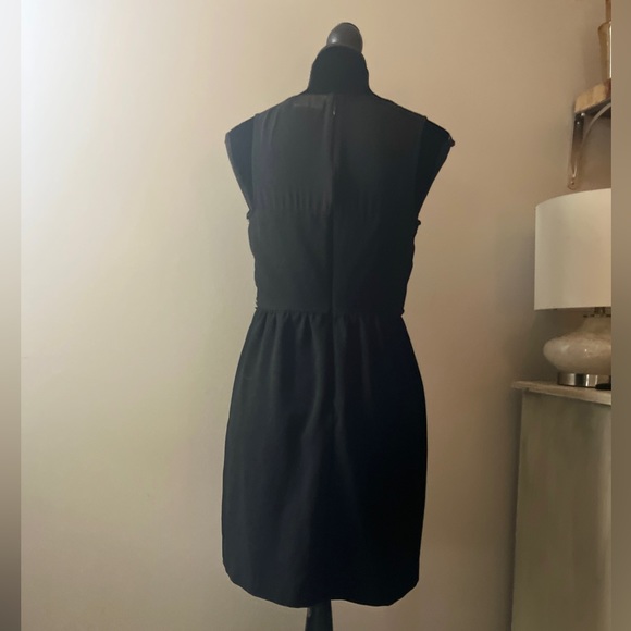 Princess by Vera Wang black mini dress with silver detail and mesh- EUC- size s - Picture 4 of 11